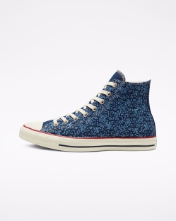 Converse Floral Chuck Taylor All Star Női Magasszárú Obszidián | RITENCH-HU